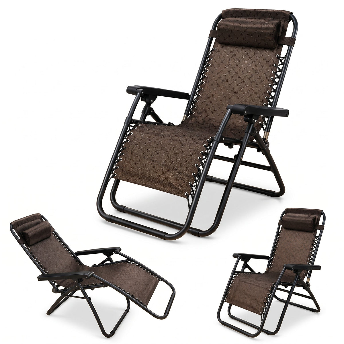 2in1 Zero Gravity Folding Recliner & Deck Chair - WEBVIBES