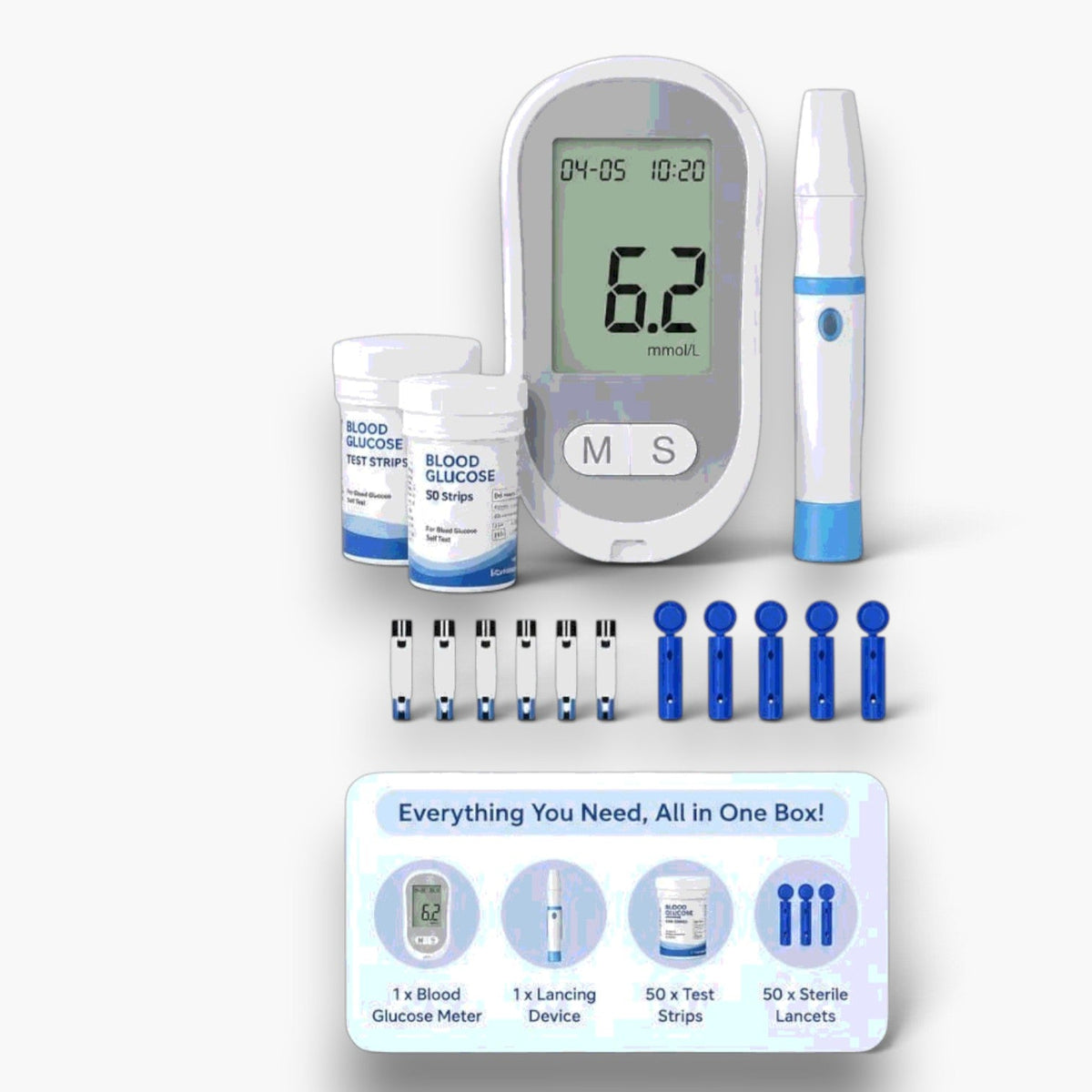 Blood glucose Meter Kit - WEBVIBES