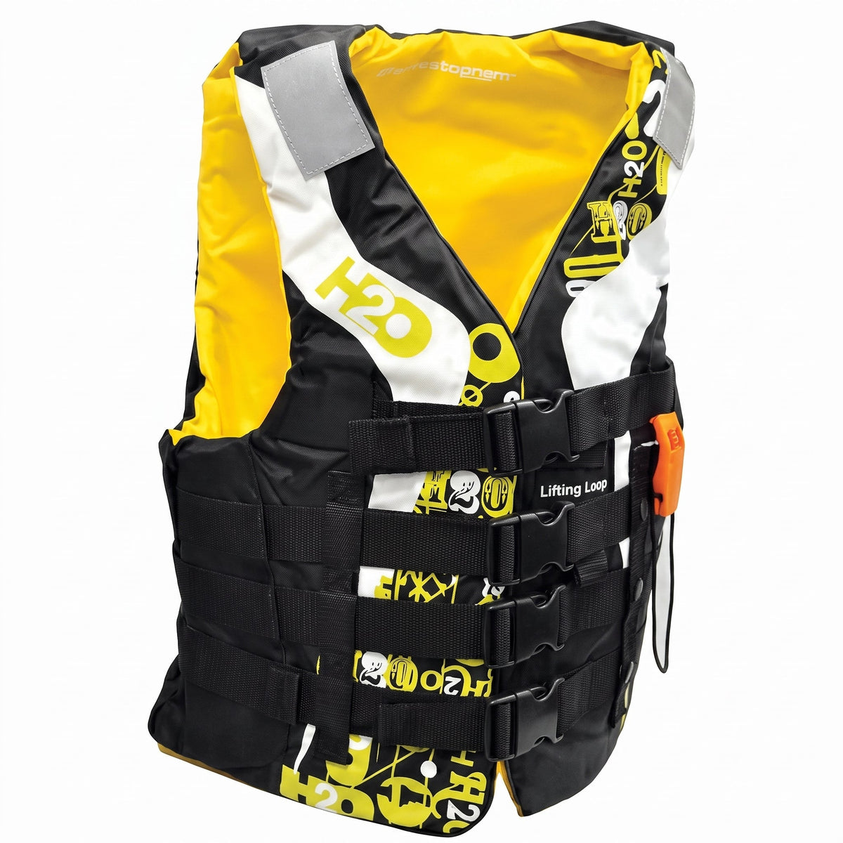 H2O Dynamix Nylon Life Jacket Yellow - WEBVIBES