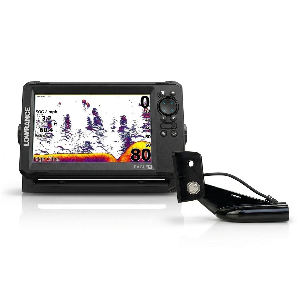 Lowrance Eagle 9 Chartplotter Fishfinder with 50/200 HDI Transducer - WEBVIBES