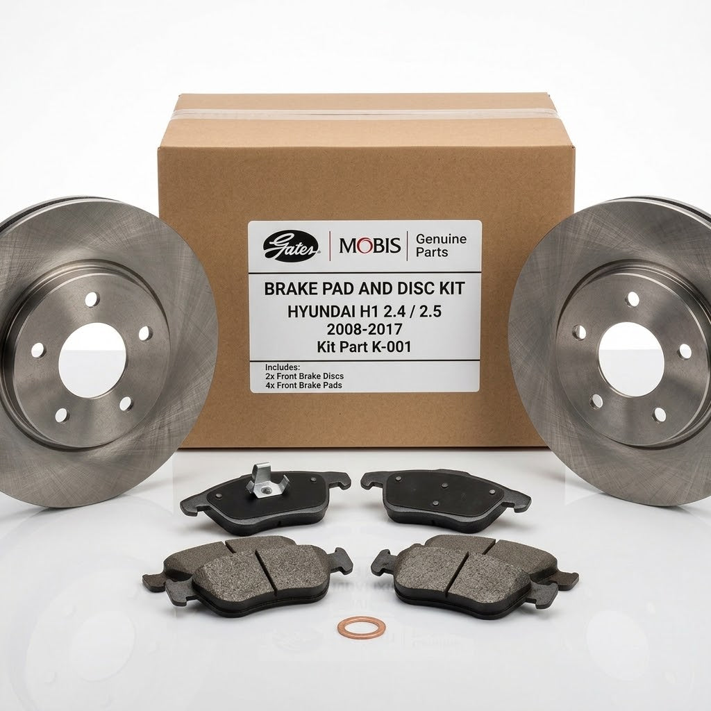 Hyundai H1 2.4 + 2.5 BRAKE PAD AND DISC KIT