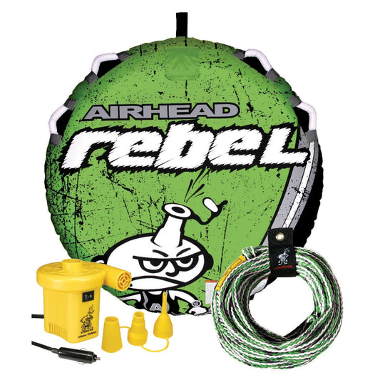 Airhead Rebel Kit 1-Rider Towable Tube Package - WEBVIBES
