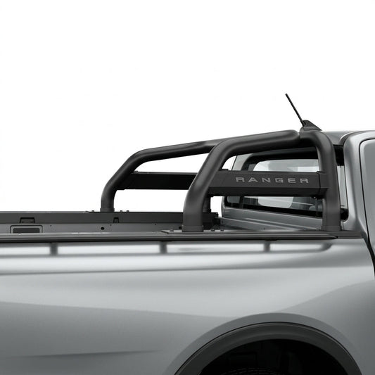Ford Ranger Black Stainless Polygon Sports Bar (All Super Cab Variants) - WEBVIBES