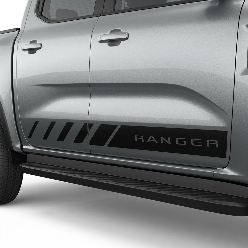 Ford Ranger Decals Speed Stripes - Side Body Double Cab (All Double Cab Variants) - WEBVIBES
