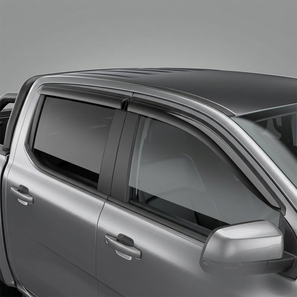 Ford Ranger Weathershields - Slimline Front & Rear (All Double Cab Variants) - WEBVIBES