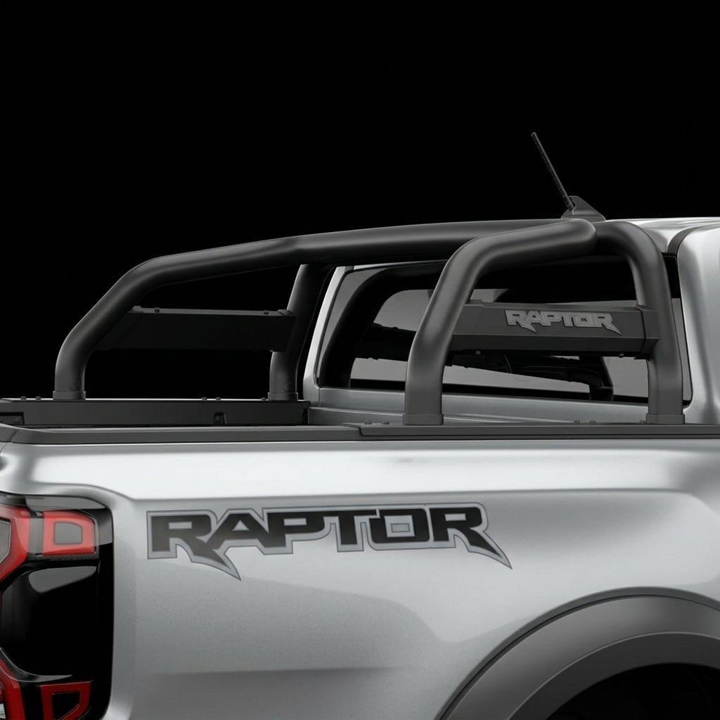 Ford Raptor Black Stainless Polygon Sports Bar - WEBVIBES