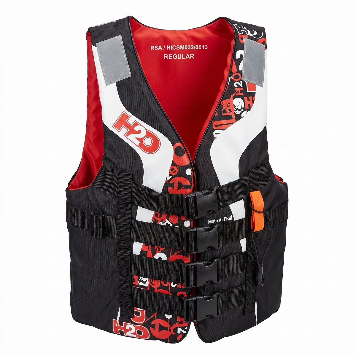 H2O Dynamix Nylon Life Jacket Red - WEBVIBES