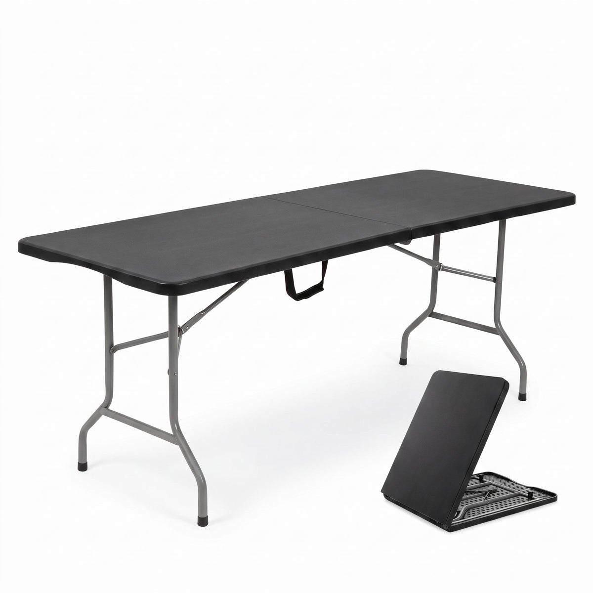 Heavy-Duty Fold-in-Half Trestle Table - WEBVIBES