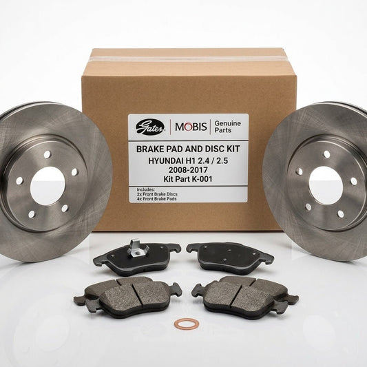 Hyundai H1 2.4 + 2.5 BRAKE PAD AND DISC KIT - WEBVIBES