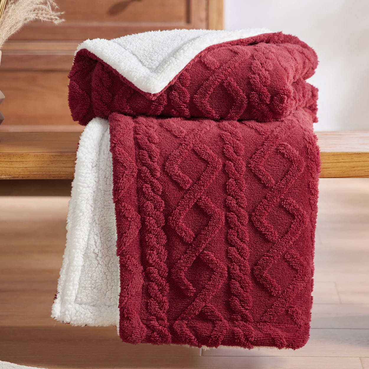 Fluffy throw