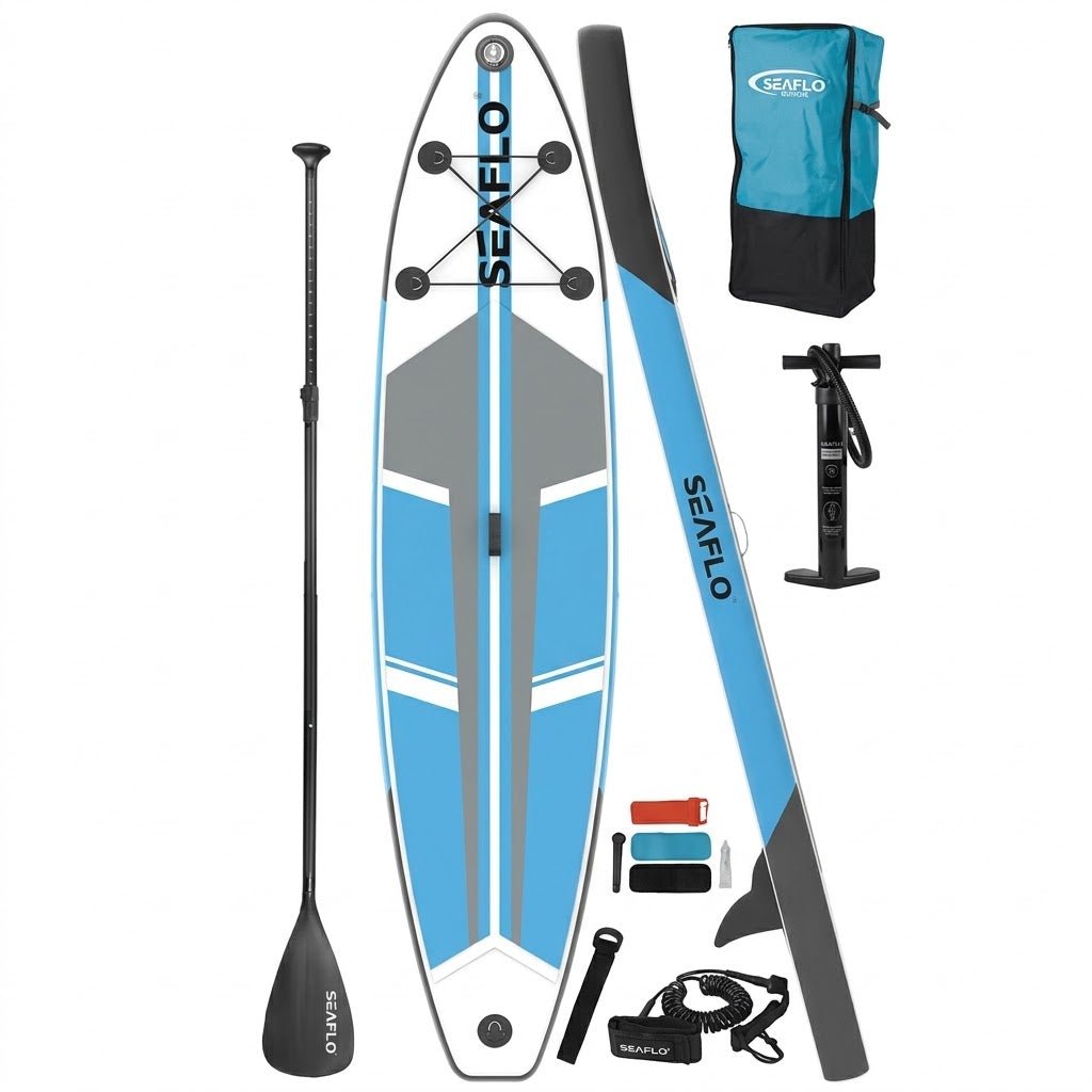 INFLATABLE SUP BOARD 150KG NEW DESIGN L=335CM W=75CM/DEPTH=15CM W=15KG - WEBVIBES