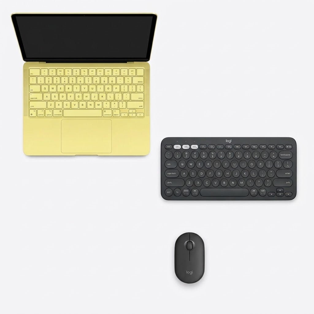 MacBook Neo & Logitech Pebble 2 Combo Workspace Bundle - WEBVIBES