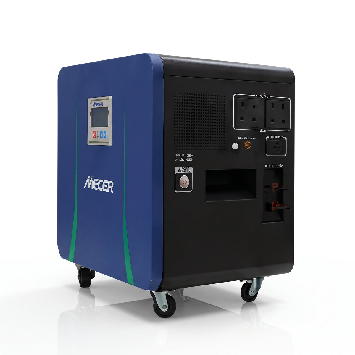 Mecer 2kW 25.6V 100Ah Lithium Battery Power Trolley (SOL-I-BB-M2L) - WEBVIBES