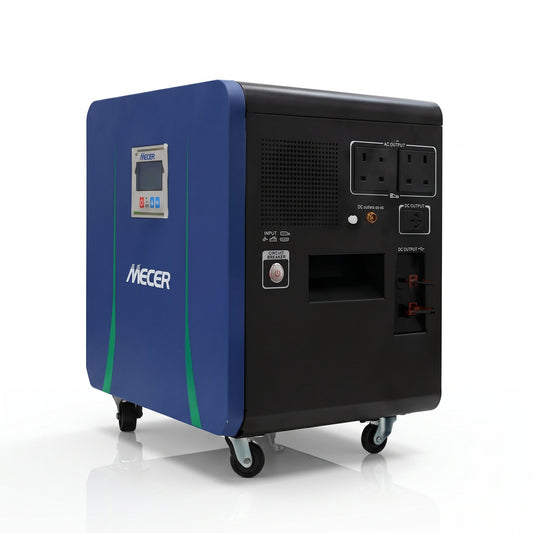 Mecer 2kW 25.6V 100Ah Lithium Battery Power Trolley (SOL-I-BB-M2L) - WEBVIBES