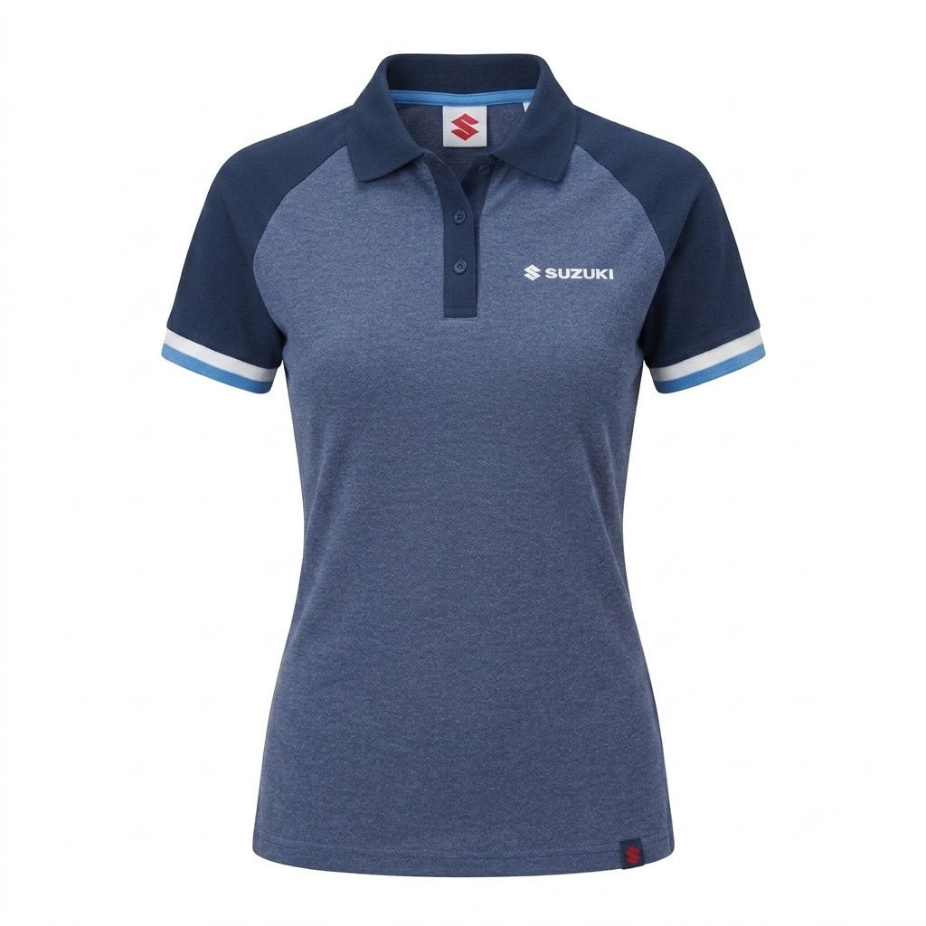 Suzuki Team Blue Polo Shirt Ladies - WEBVIBES